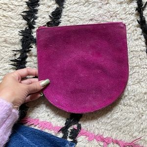 Baggu U Pouch suede